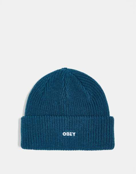Obey future beanie in blue - view 1