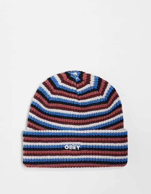 Obey - Future - Bonnet à rayures - Multicolore 