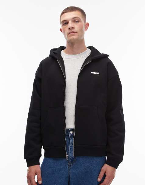 Obey - Gaze - Oversized hoodie van zware kwaliteit met rits in zwart - view 1