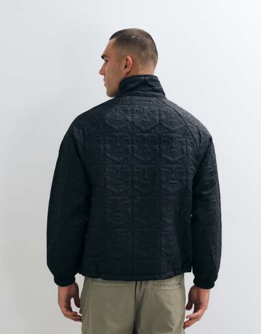 Obey giacca trapuntata nera, 3 di 5
