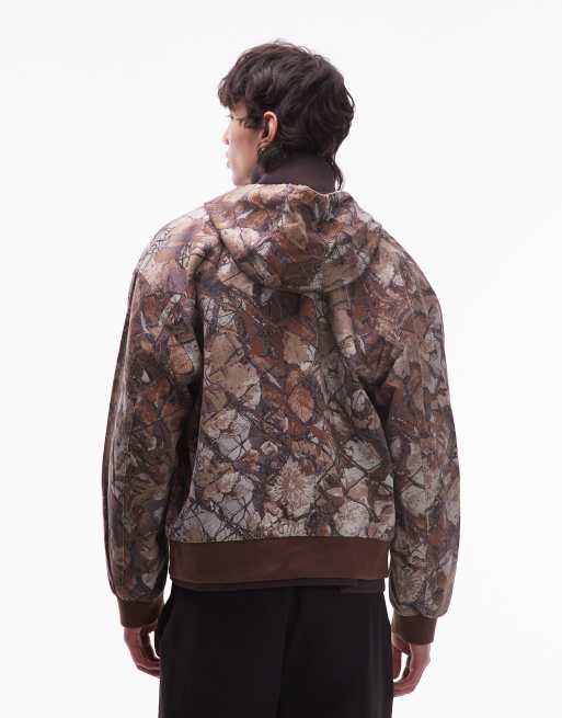 Obey - Glen - Bomber zippé d'ensemble - Camouflage marron, 3 de 5