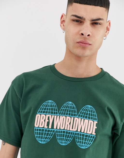 Obey clearance green shirt