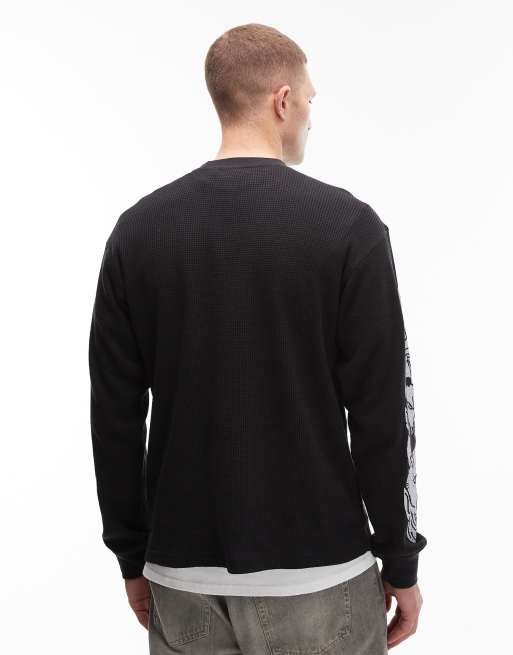 Obey - Goblin - Thermisch T-shirt met lange mouwen in zwart, 3 van 5
