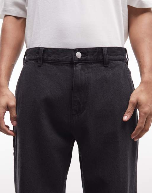 Obey – Hardwork – Carpenter-Jeans in verblasstem Schwarz, 4 von 5