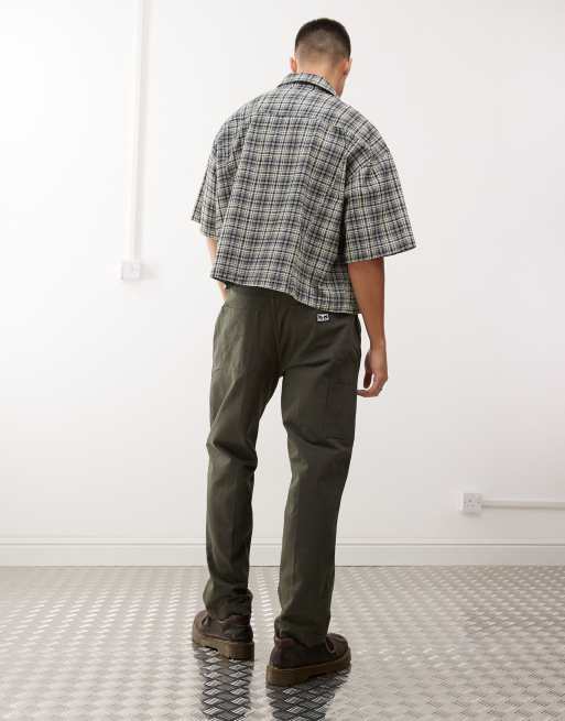 Obey hardwork carpenter pants in green, 4 of 5