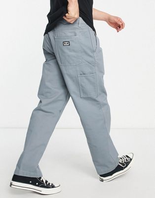 Obey hardwork carpenter trousers in grey