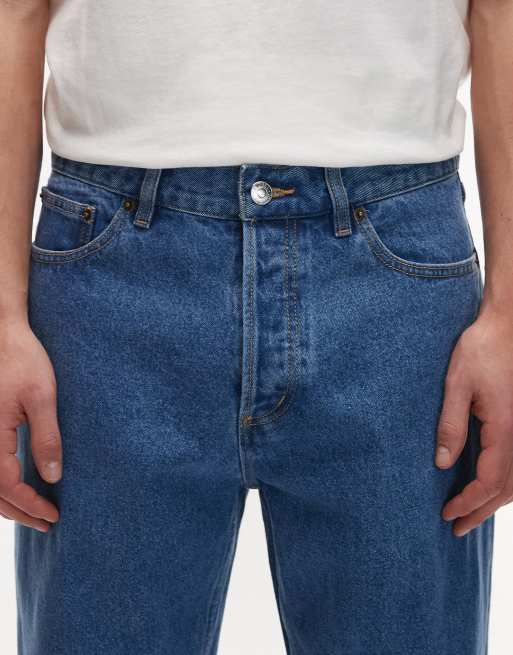 Obey - Hardwork - Denim jeans in middenblauw met wassing, 5 van 5