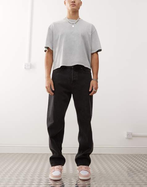 Obey hardwork jeans in faded black - view 1