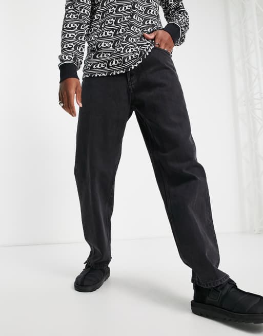 Obey – Hardwork – Jeans in Schwarz