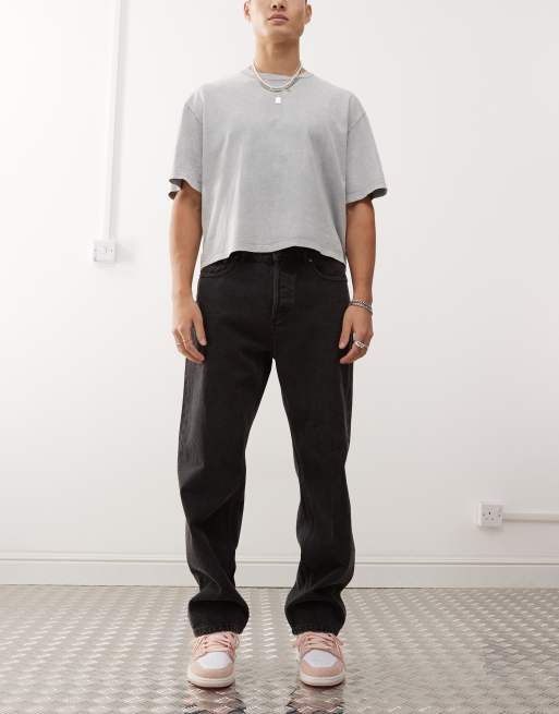 Obey - Hardwork - Jeans nero sbiadito 