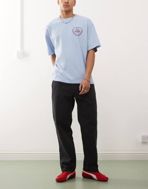 Obey - Hardwork - Tømrer-jeans i falmet sort vask - view 1