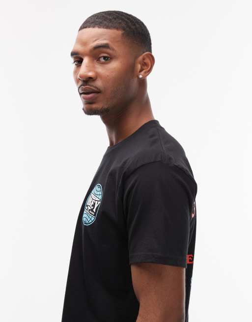 Obey heavy lifting t-shirt in black, 4 of 5