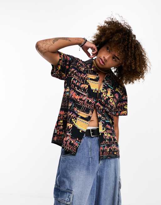 Obey - Heiro - Camicia nera con stampa