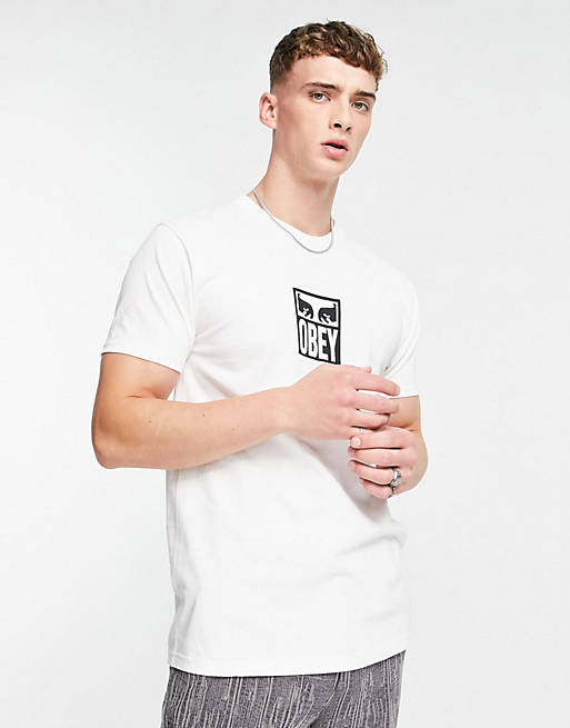Obey icon eyes t-shirt in white