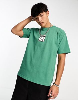 Obey icon heavyweight t-shirt in green