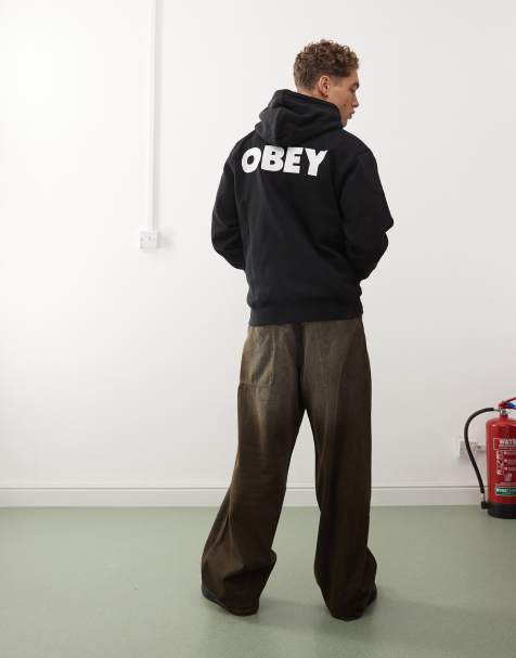 Obey – Kapuzenpullover in Schwarz mit auffälliger Grafik - view 1