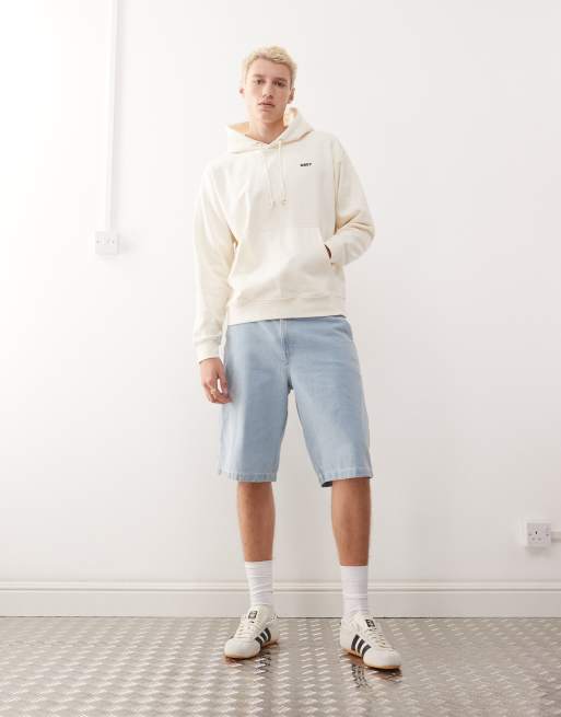 Obey – Kapuzenpullover in Wollweiß mit auffälligem Augen-Logo und Rückenprint, 4 von 4