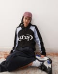 [Obey] Obey knitted logo football polo in black M BLACK