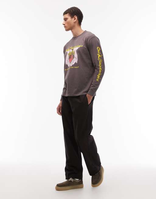 Obey – Langärmliges Shirt in Anthrazit mit „Soundscapes“-Print, 2 von 5