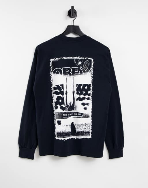 Obey – Langärmliges Oversize-Shirt mit Print auf Vorder- und Rückseite, 2 von 4