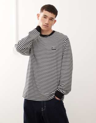 Obey - Langærmet T-shirt med sorte striber - view 1