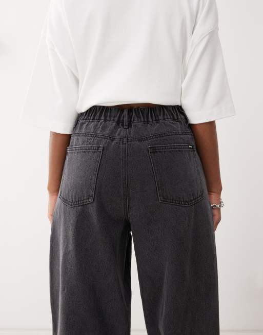 Obey - Leah - Jeans ampi lavaggio nero, 4 di 5