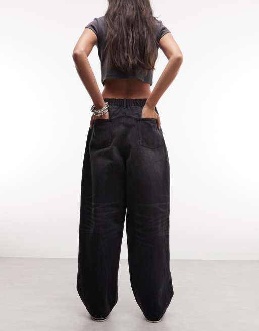 Obey - Leah - Vintagesorte posede denimjeans, 2 af 5