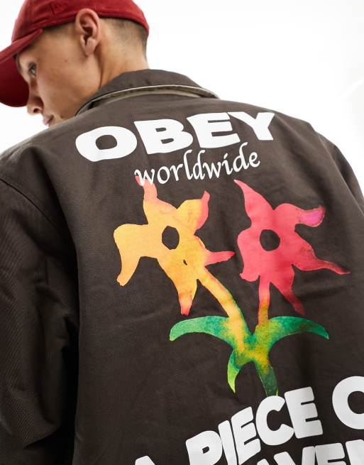 Obey clearance worldwide windbreaker