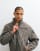 Obey leisure training checked zip up jacket in multi