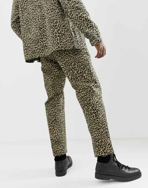 Obey leopard hot sale overalls