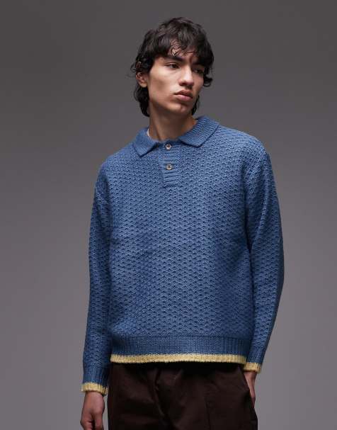 Obey - Loreto - Maglione stile polo blu - view 1