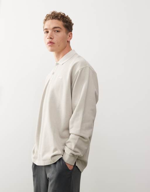 Obey – Lowercase Pigment – Polohemd in Beige mit Logo , 2 von 4