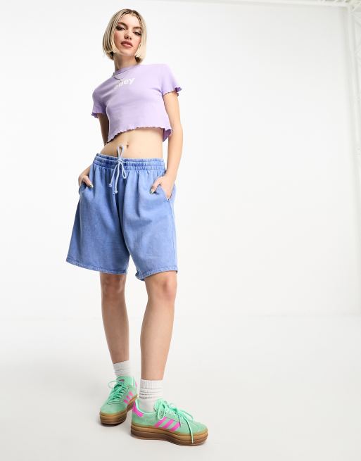 Obey - Lyslilla croptop med logo, 3 af 4
