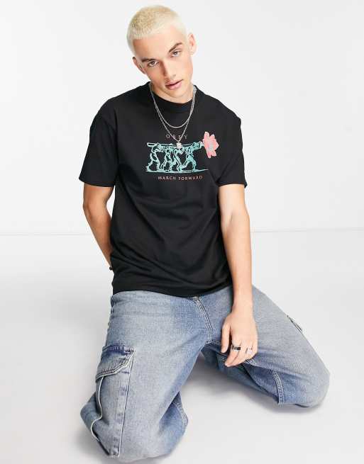 Obey - March Forward - Sort T-shirt