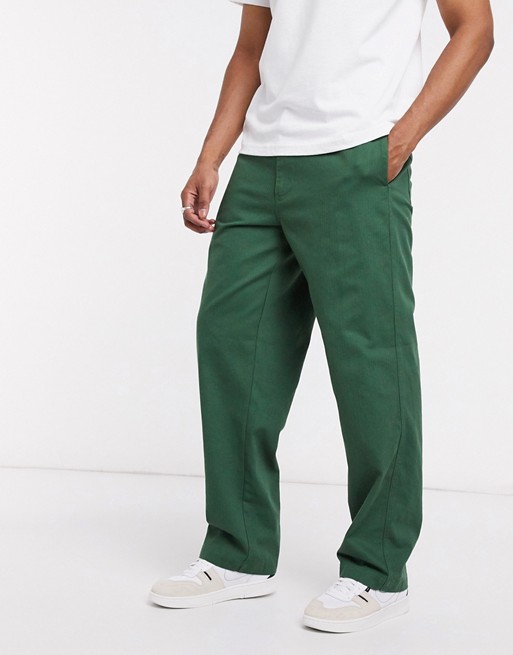 Obey marshall utility pants in green