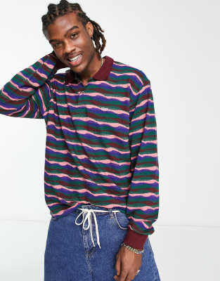 Obey - Monaco - Polo in maglia multicolore