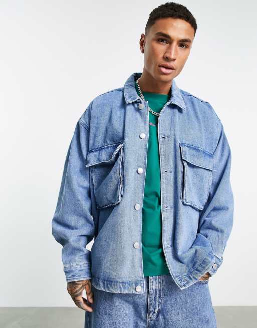 Veste en jean obey new arrivals