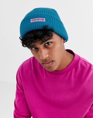 Obey Movement beanie in teal | ASOS