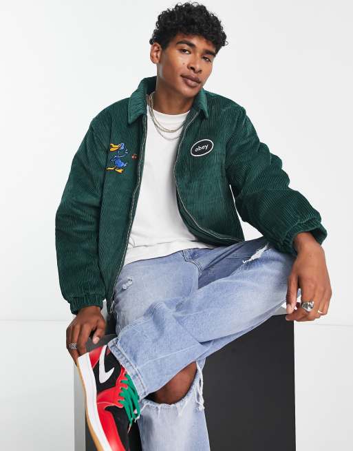 Obey – Nomad – Cordjacke in Grün