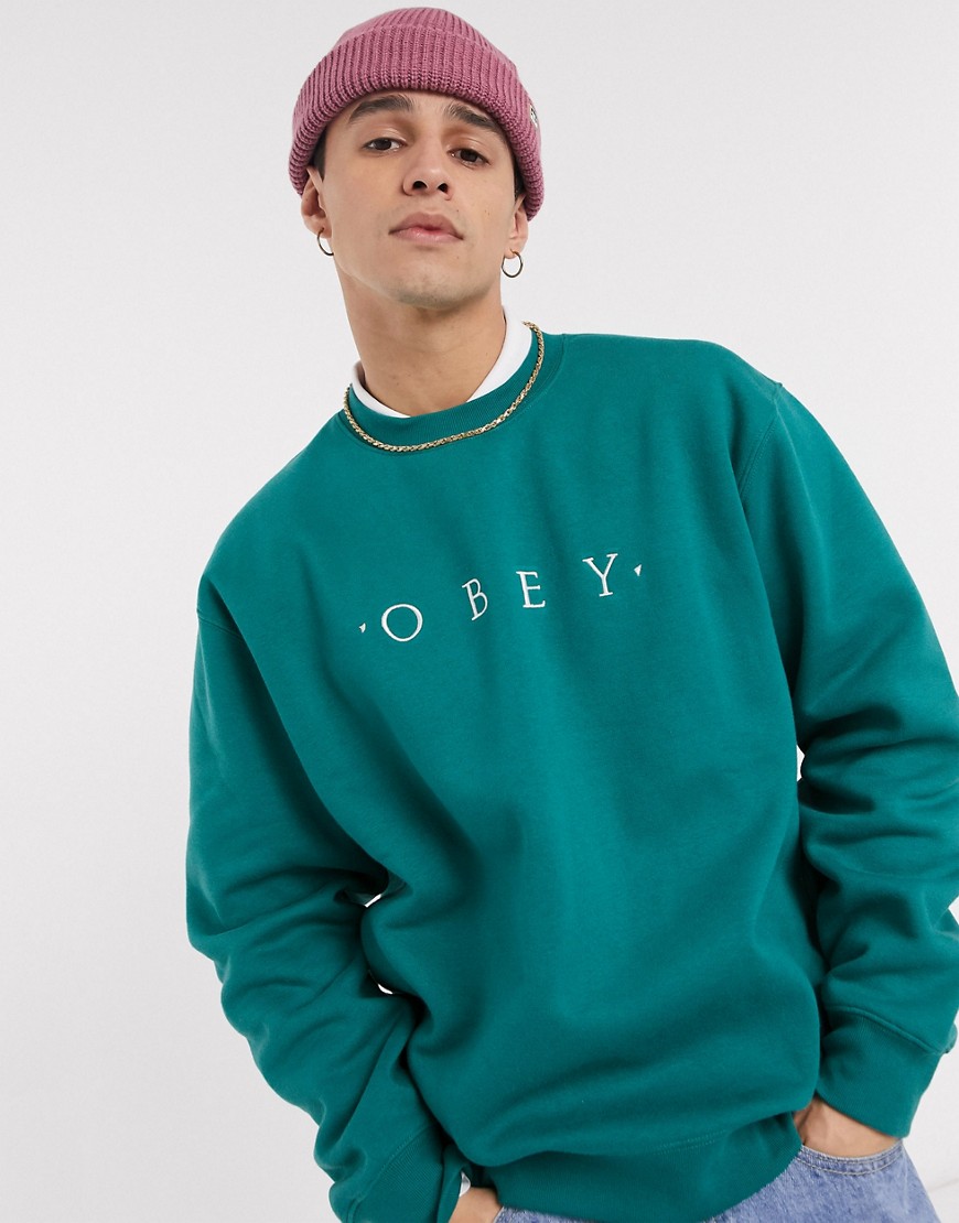Obey - Nouvelle - Felpa verde