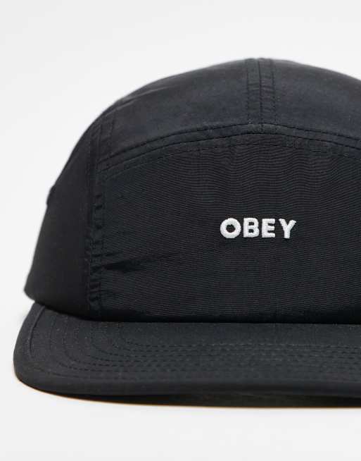 Obey – Nylon-Kappe in Schwarz mit auffälligem Logo , 2 von 3