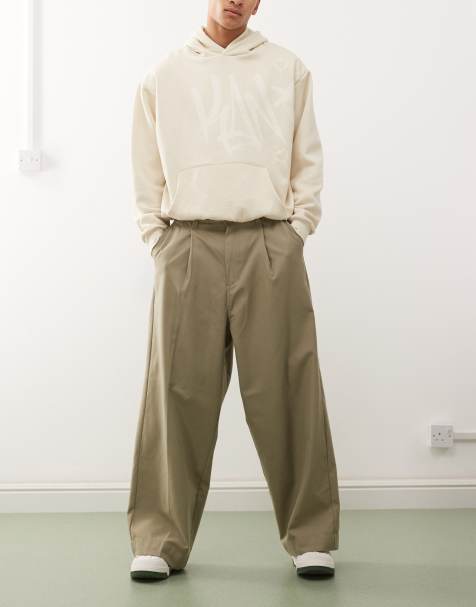 Obey oliver pleated pant in khaki - view 1
