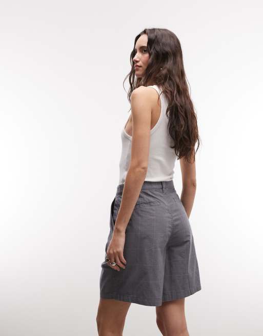 Obey - Olivia - Short d'ensemble à carreaux écossais - Gris, 5 de 5