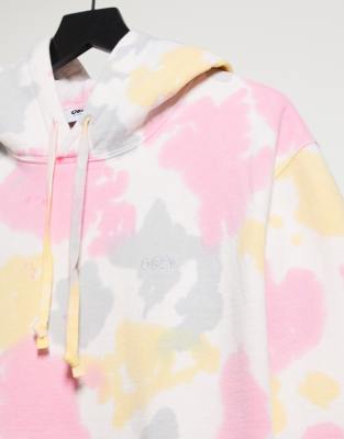 obey acid wash hoodie