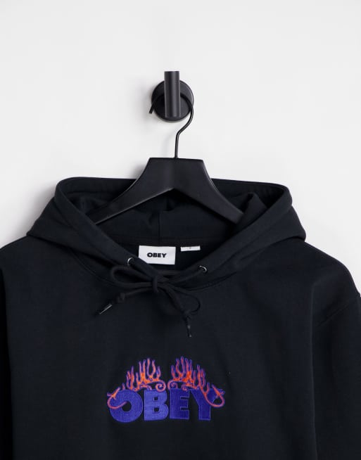 Obey on sale flame hoodie