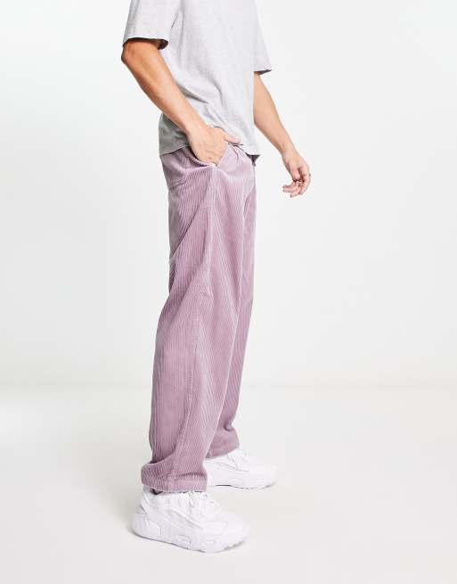 Obey Pantalon décontracté en velours côtelé Rose ASOS