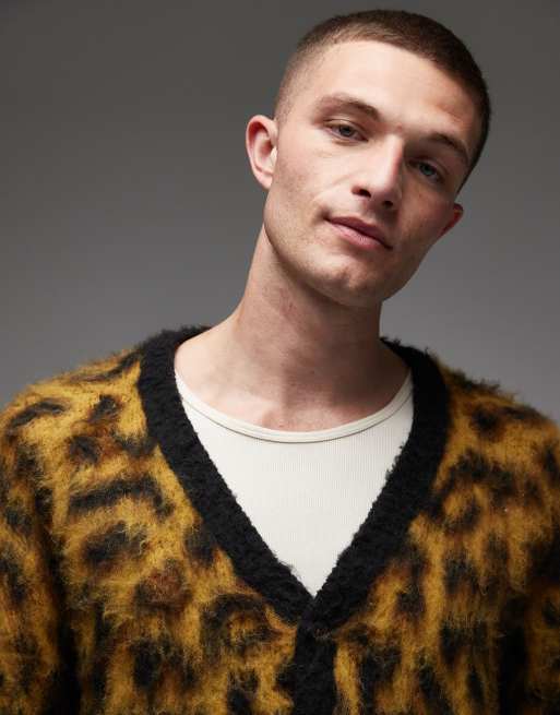 Obey – Patron – Strickjacke mit Leopardenmuster, 5 von 5