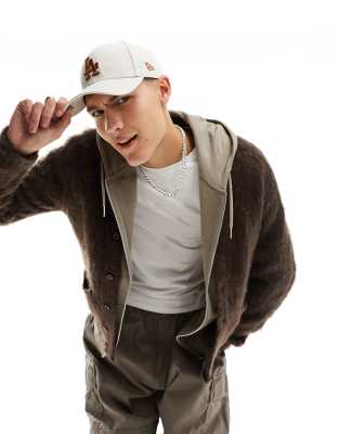 Obey Obey patron textured cardigan in brown