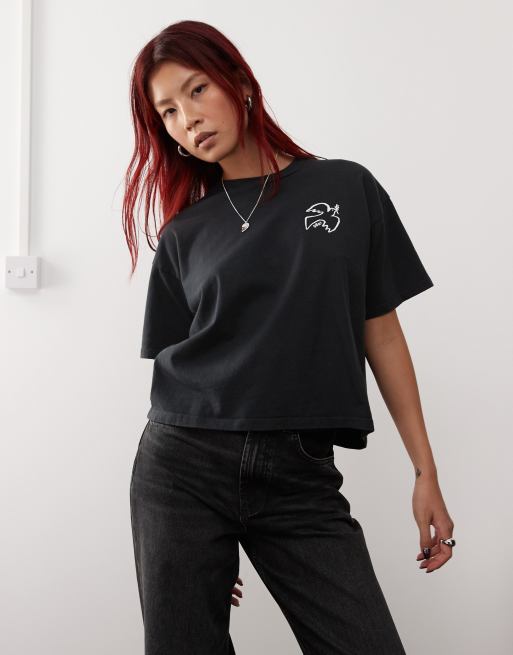 Obey - Peace & Love For All - T-shirt met print in zwart, 2 van 4