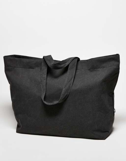 Obey - Pigment - Borsa shopping nera con grafica del logo e tinta a pigmenti, 3 di 3